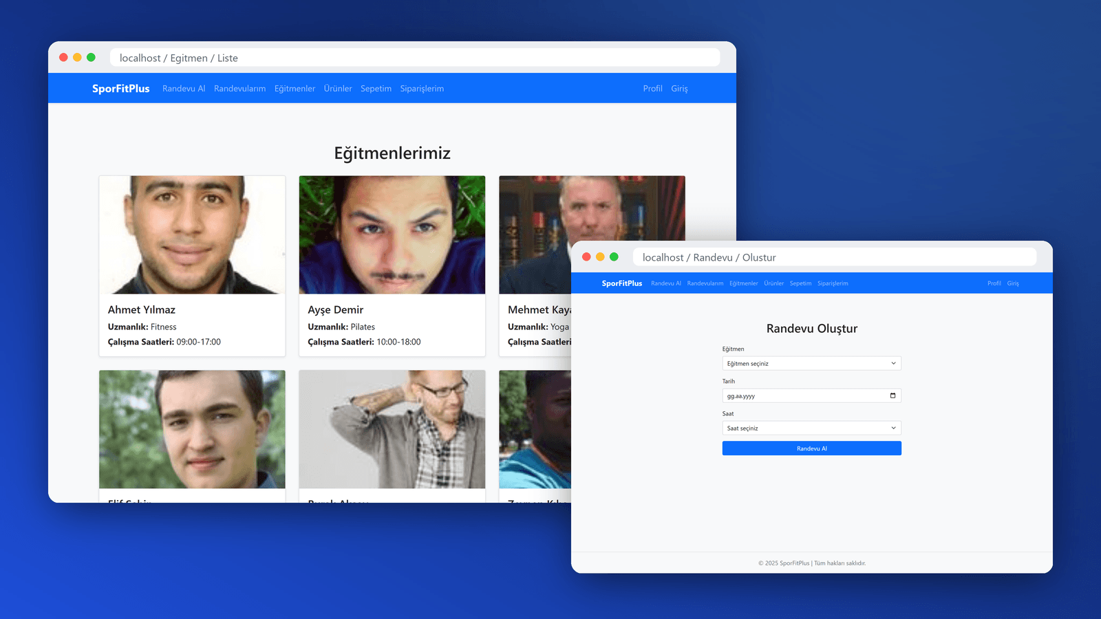 Gym and E-commerce Application